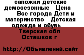 сапожки детские демосезонные › Цена ­ 500 - Все города Дети и материнство » Детская одежда и обувь   . Тверская обл.,Осташков г.